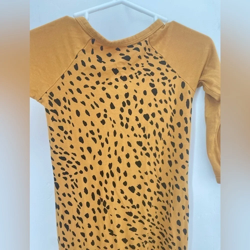 Kyte baby leopard print long all 3T longall nutmeg